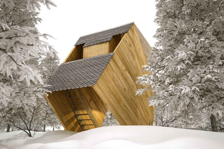 La cabane cyclope - La cabane perchée - Constructeur de cabanes