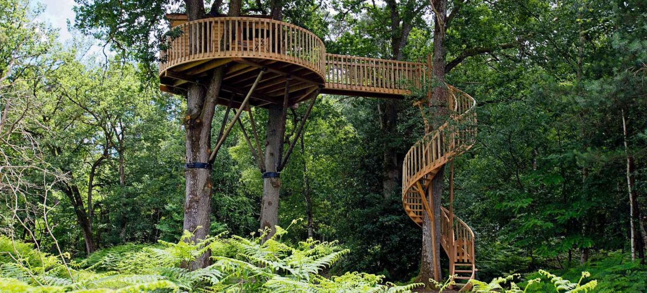 La cabane trois arbres - La cabane perchée - Constructeur de cabanes